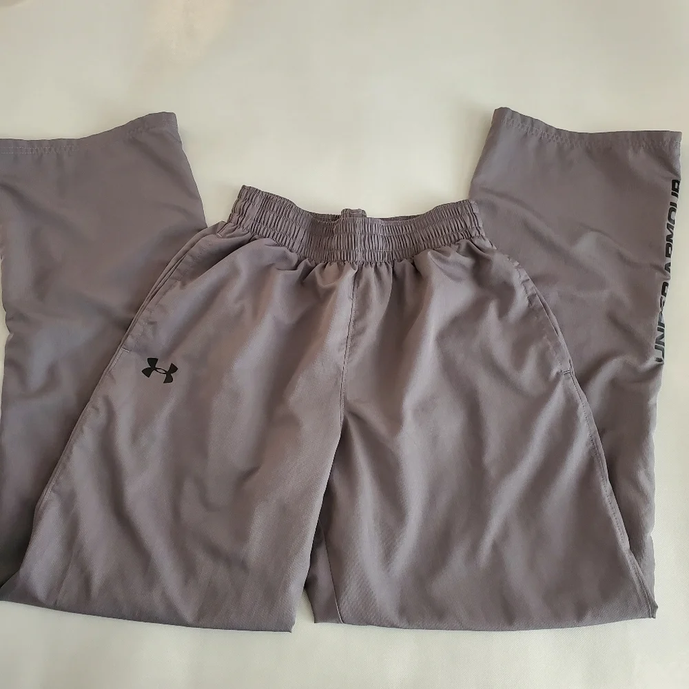 Men’s Under Armour Loose Heatgear Gray Pants Size Medium - Picture 10 of 13